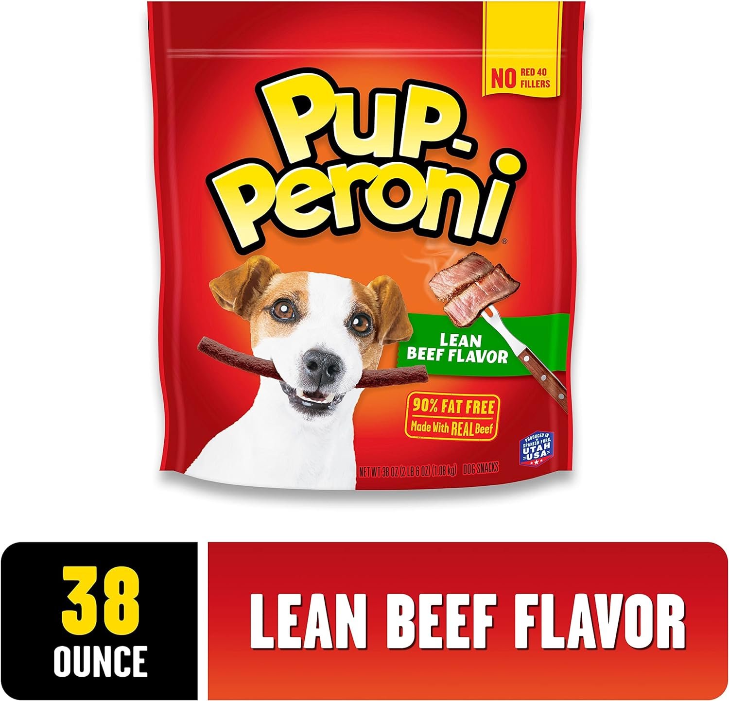 Pup-Peroni Lean Beef Flavor Dog Treats, Made with Real Beef, 38 Ounce Bag - Image 3