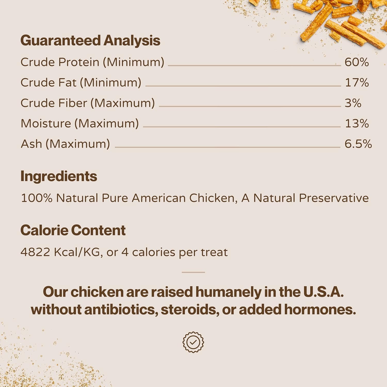 Chicken Bits: Pure Chicken Dog Treats - All Natural Treats for Dogs. Vet Approved, Limited Ingredients, Grain Free, Healthy & Nutritious Treats for Dogs (Chicken, 16oz) - Image 6