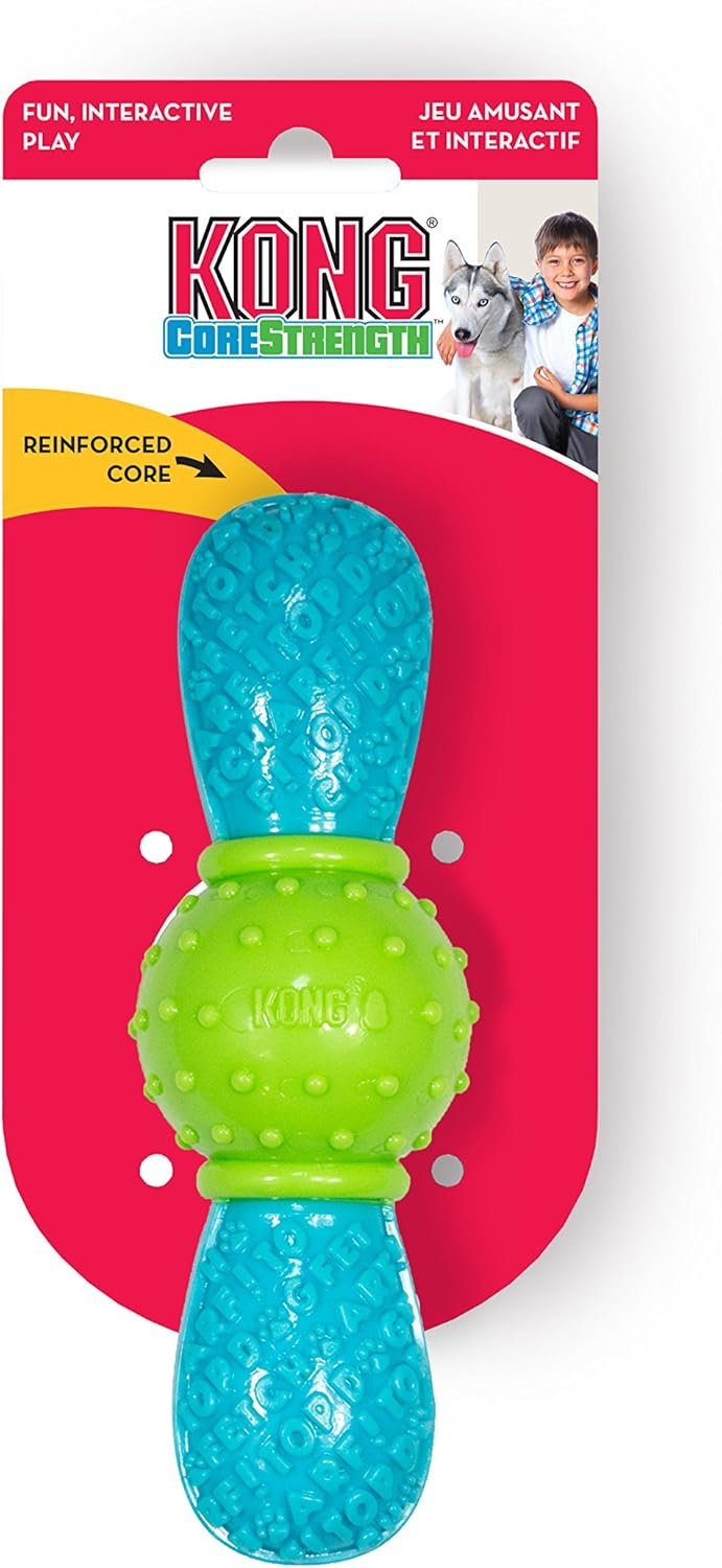 KONG CoreStrength Bow Tie Bone - Dog Dental Chew Toy - Durable, Multi-Layered Dog Toy for Enrichment Play & Dental Care - with Textured Body for Teeth Cleaning - for Small/Medium Dogs - Image 6