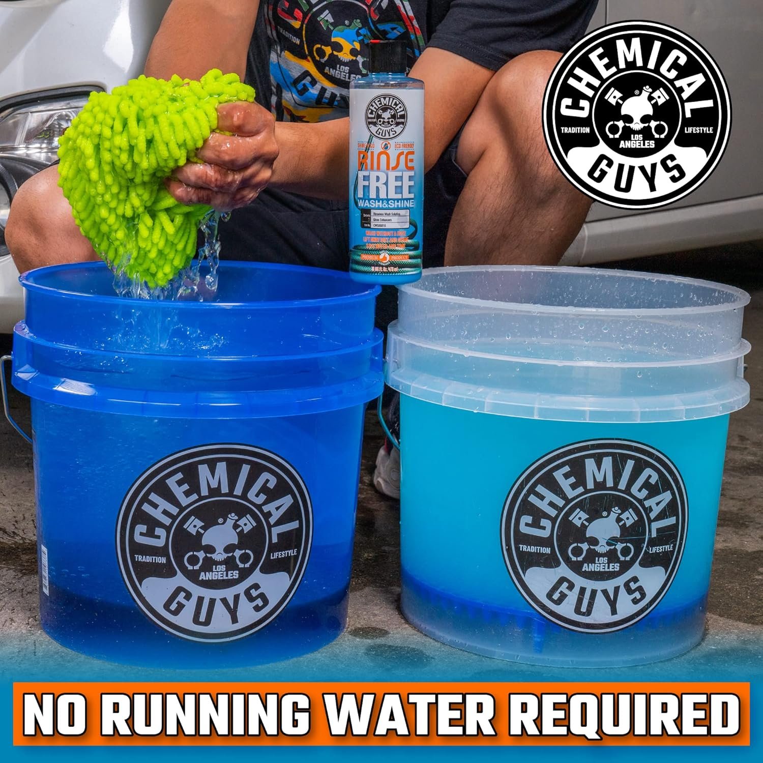 Chemical Guys CWS88864 Rinse-Free Car Wash & Shine Rinseless Soap (Use with Bucket), Safe for Cars, Trucks, SUVs, Motorcycles, RVs & More 64 fl oz (Half Gallon) - Image 9
