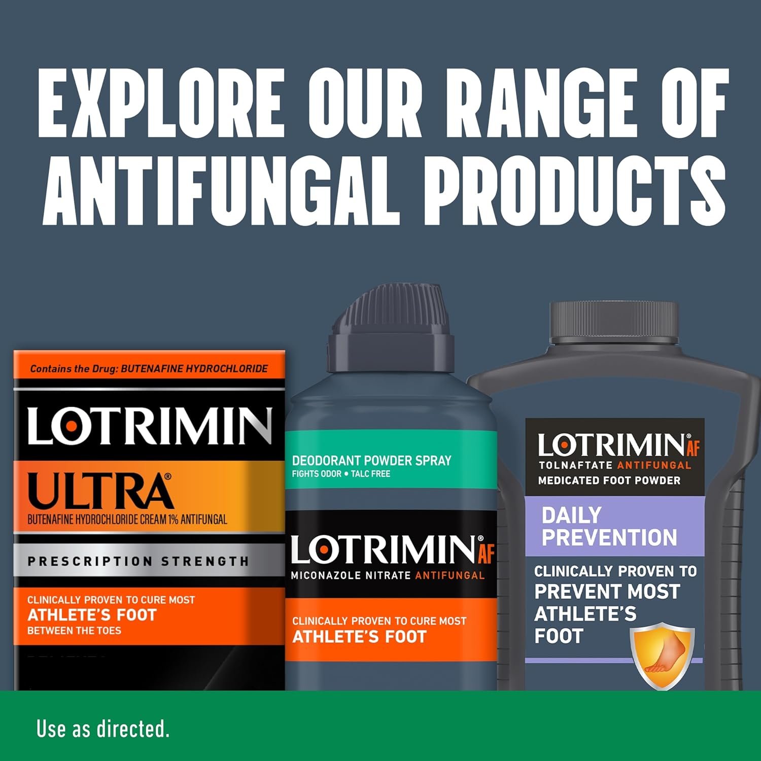 Lotrimin Athlete's Foot Deodorant Antifungal Powder Spray, Miconazole Nitrate 2%, Clinically Proven Effective Antifungal Treatment of Most AF, Jock Itch & Ringworm, 4.6 Ounce (Pack of 3) - Image 8