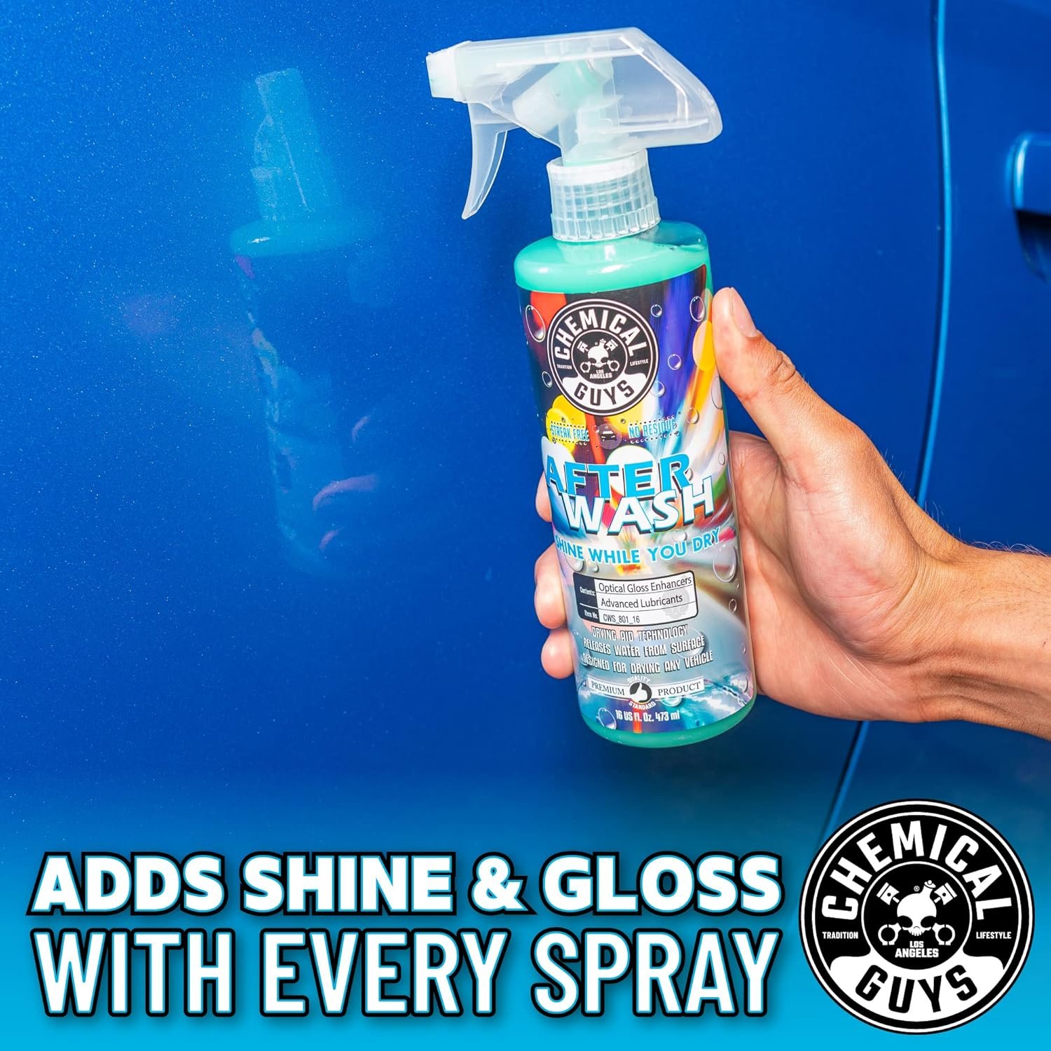 Chemical Guys CWS_801_16 After Wash Sprayable Gloss Boosting Car Wash Drying Aid (Helps Reduce Water Spots), 16 fl. Oz - Image 6