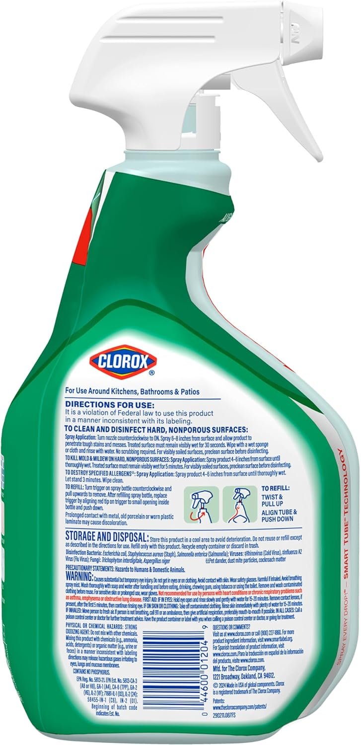 Clorox Clean-Up Multi-Surface Cleaner with Bleach, Original, 32 Fl Oz (Pack May Vary) - Image 12