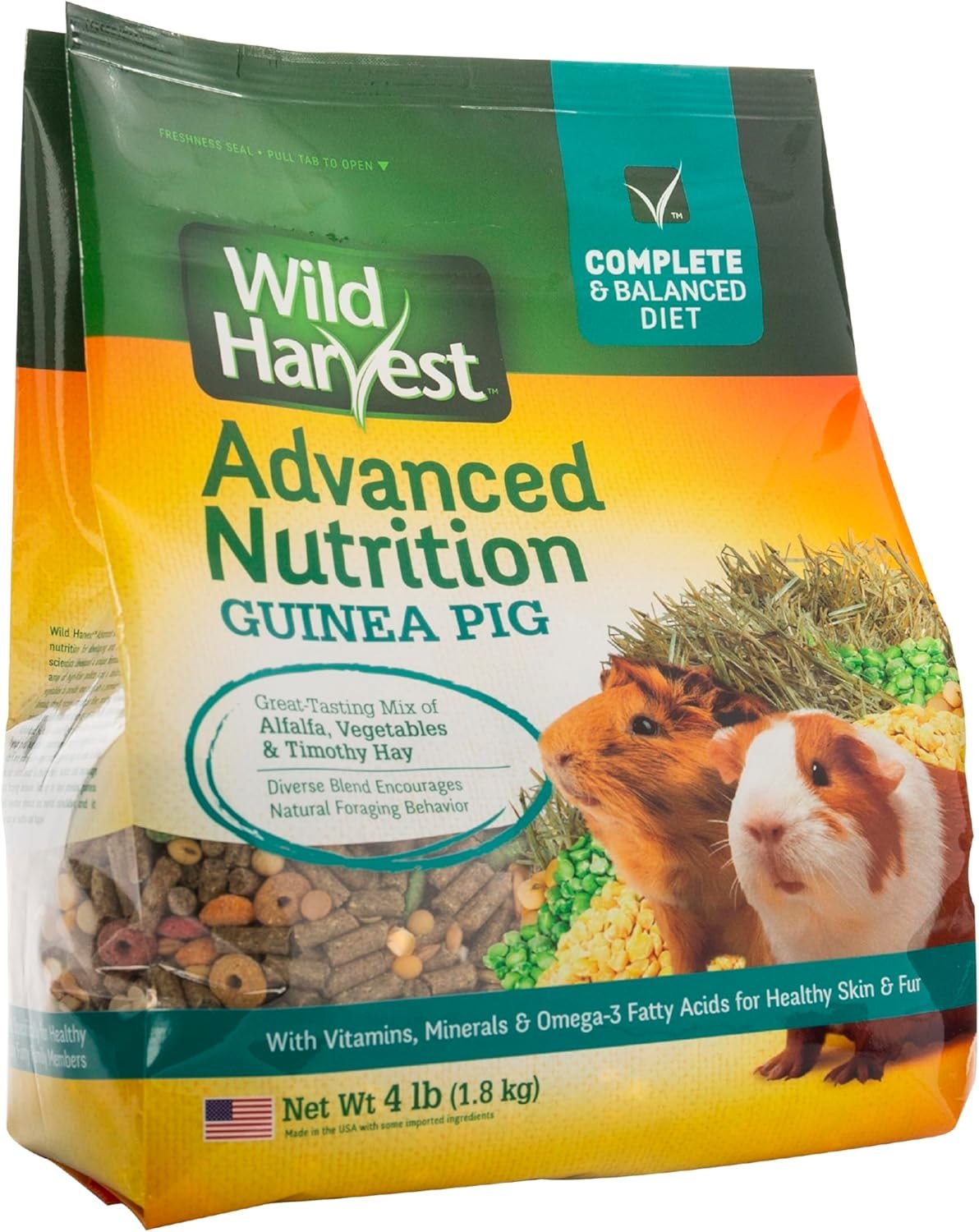 Wild Harvest Advanced Nutrition Guinea Pig, 4 Pounds, Complete And Balanced Diet - Image 5