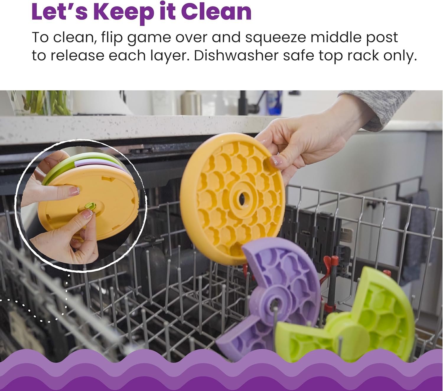 Catstages Kitty Lickin' Layers Multilayered Cat Fun Feeder Cat Treat Puzzle - Image 8