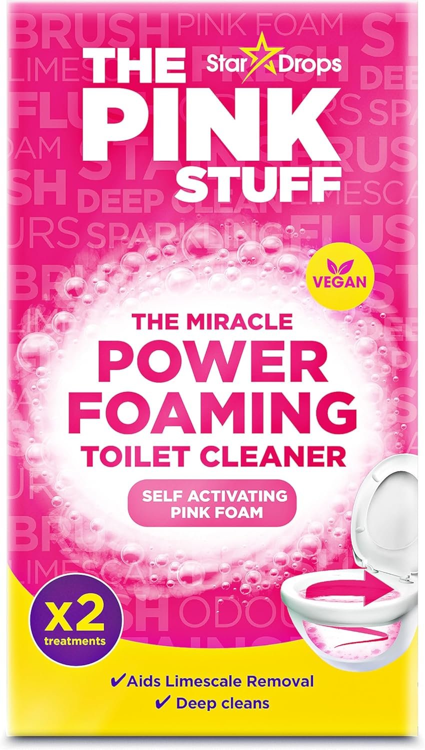 Stardrops - The Pink Stuff - The Miracle Power Foaming Toilet Cleaner - 2 Treatments - Self Activating Pink Foam - Image 2