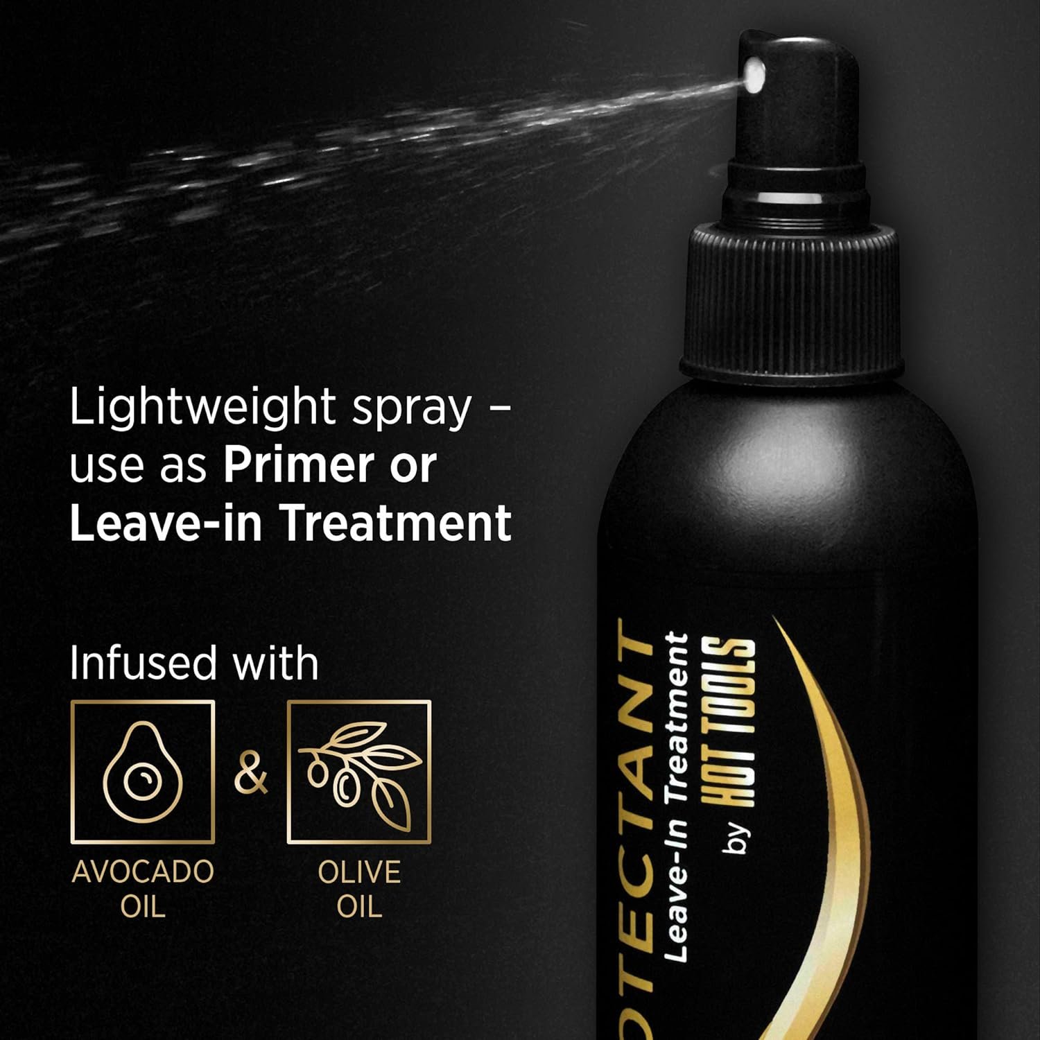 Hot Tools Hair Heat Protectant Leave-in Treatment Spray, 8 Ounce - Image 5