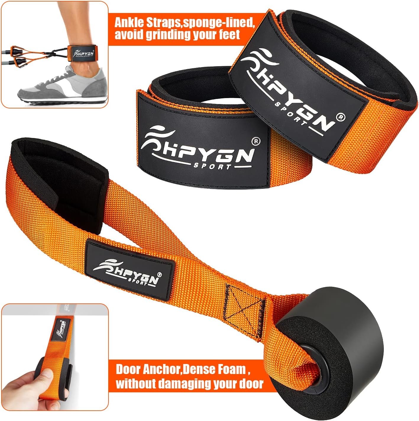 Resistance Bands, Heavy Exercise Bands with Handles, Fitness Bands for Working Out, Workout Bands for Men, Weight Bands Set for Muscle Training, Strength, Slim, Yoga, Home Gym Equipment - Image 10