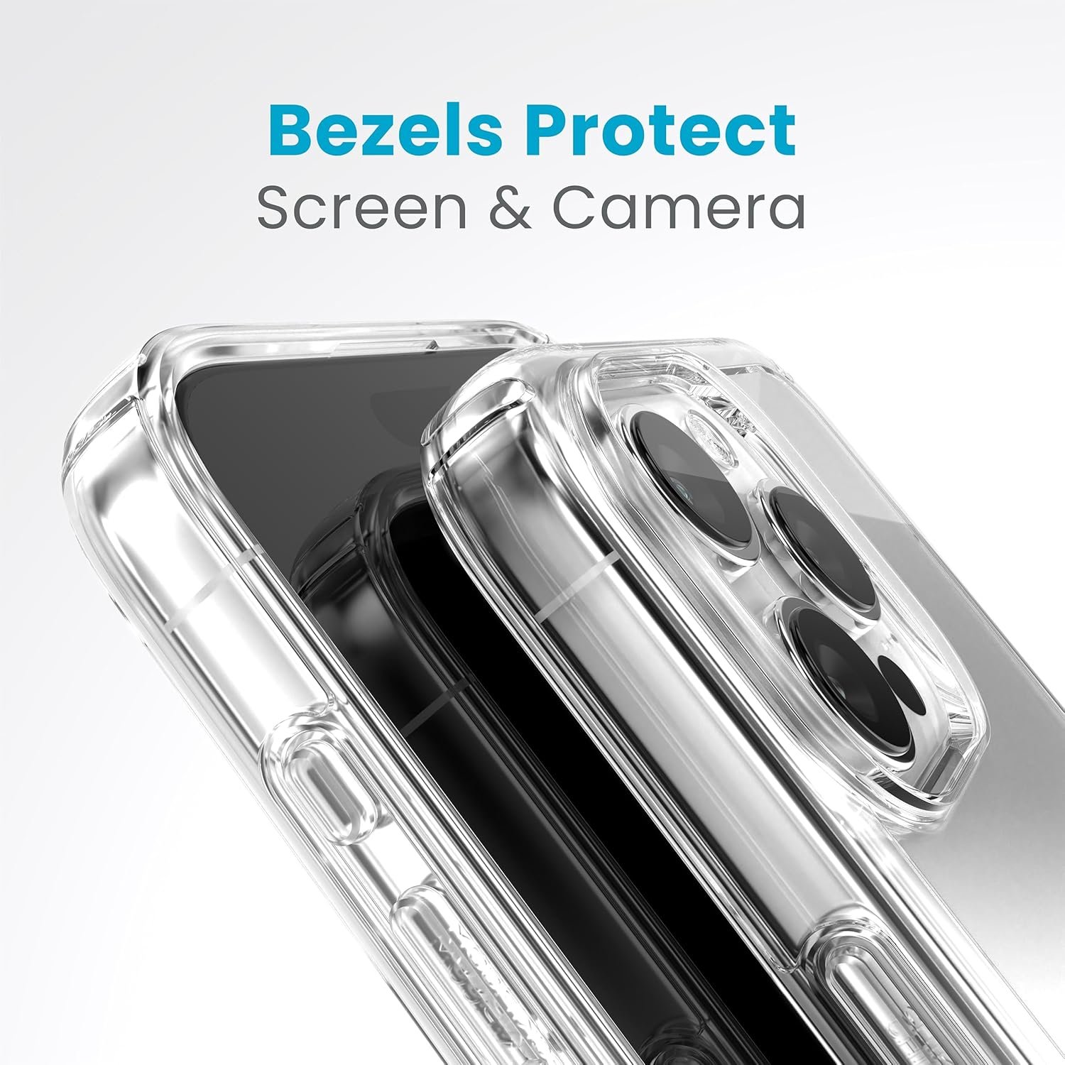 Speck Clear iPhone 15 Pro Max Case - Slim, Drop Protection - Scratch Resistant, Anti-Yellowing, 6.7 Inch Phone Case - GemShell Clear - Image 7
