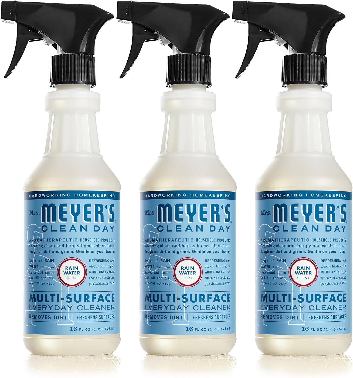 MRS. MEYER'S CLEAN DAY All-Purpose Cleaner Spray, Rain Water, 16 fl. oz - Pack of 3 - Image 2