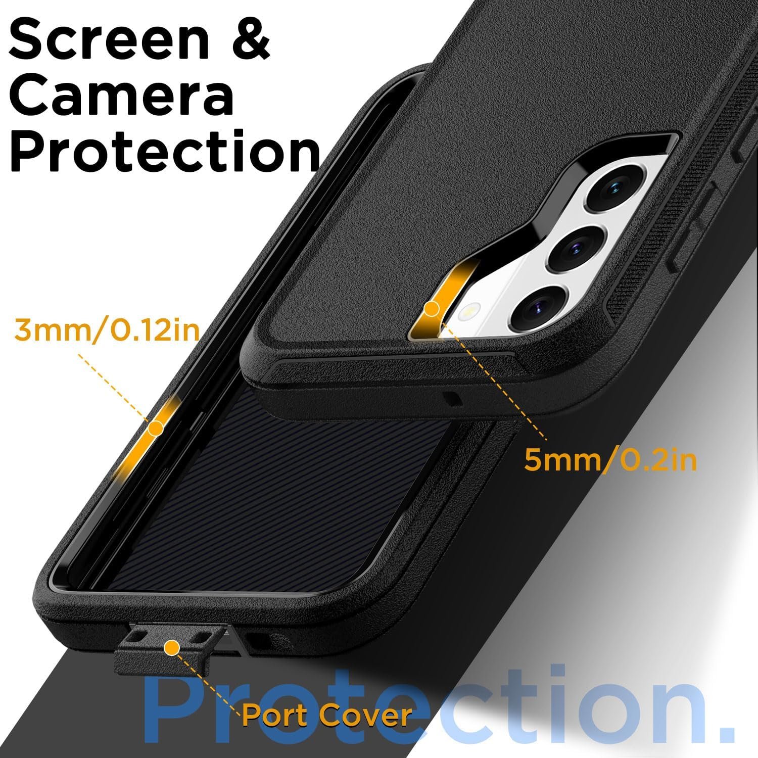 AICase for Samsung Galaxy S22 Case with Screen Protector,Heavy Duty Drop Protection Full Body Rugged Shockproof/Dust Proof Military Protective Tough Durable Phone Cover for Samsung S22 6.1“_5 - Image 8