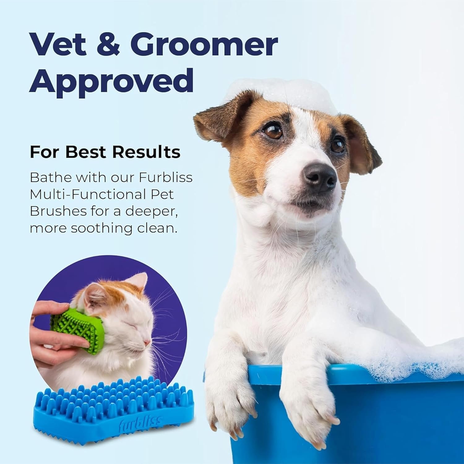 Vetnique Labs Dermabliss Dog Allergy and Itch Relief, Skin and Coat Health Supplements and Grooming Supplies with Omega 3-6-9, Biotin - Ditch The Itch (Itch Relief, 16oz Shampoo) - Image 7