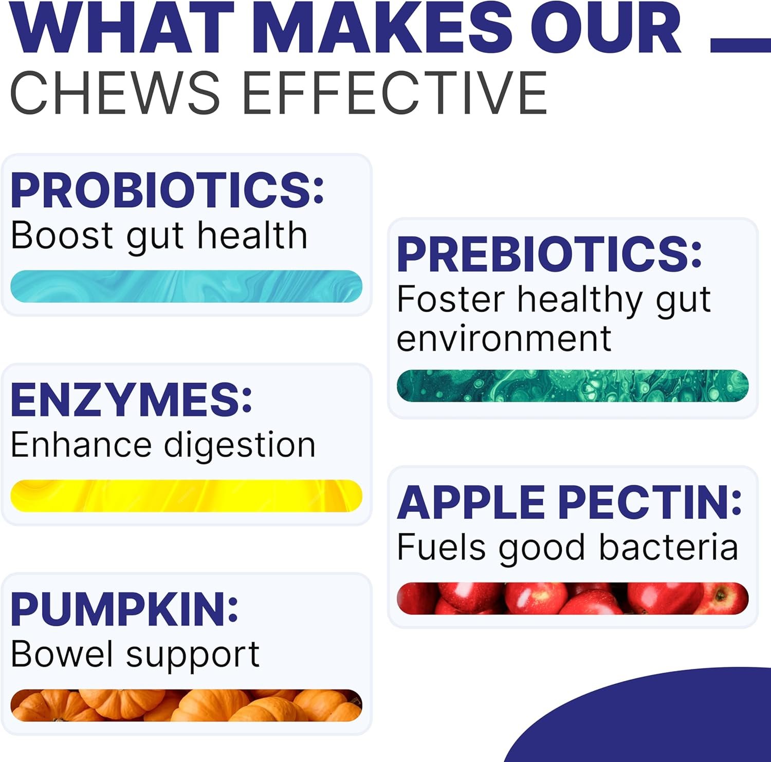 Advanced Dog Probiotics & Digestive Enzymes |Gut Health| Chews for Digestion, Allergy Yeast, Itchy Skin- Prebiotics Fiber Supplement - Diarrhea Gas Upset Stomach Relief Treats - 120 Chews - Image 6