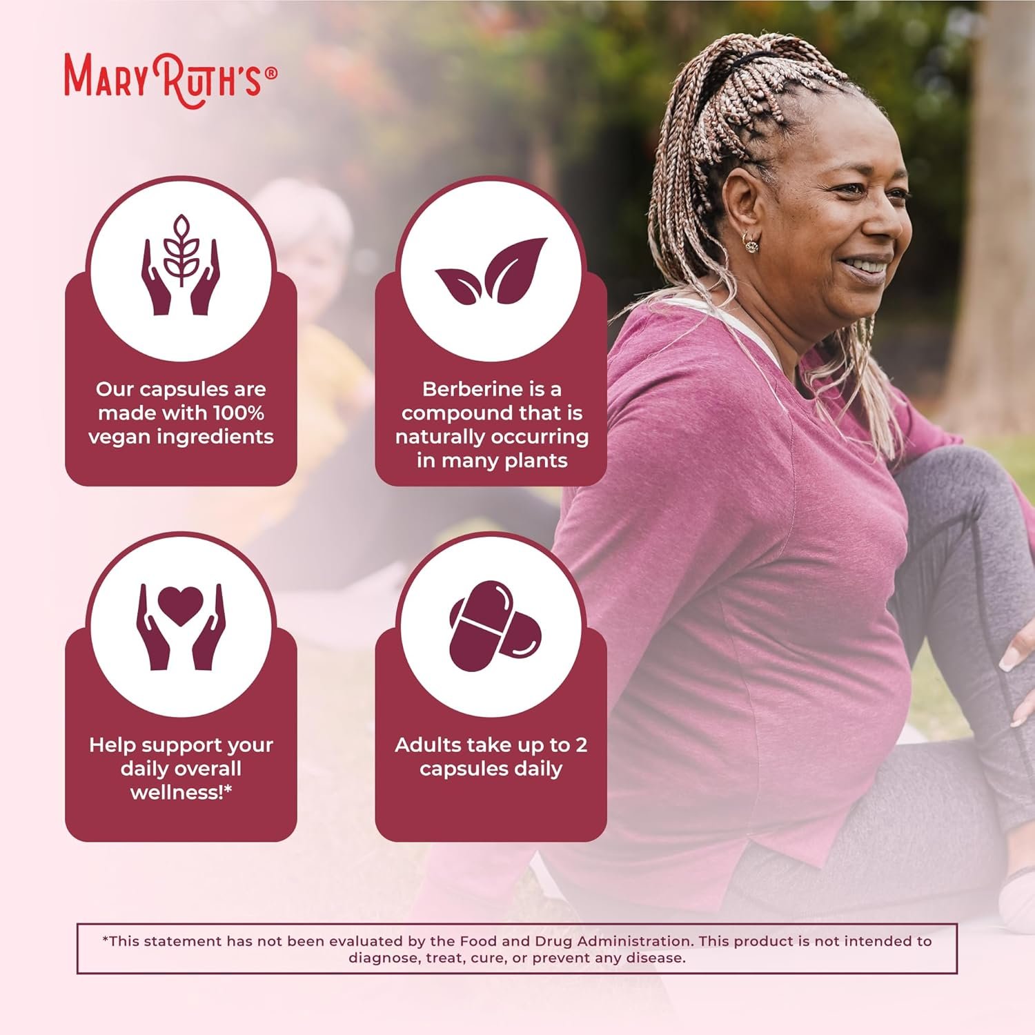Berberine Supplement by MaryRuth's | Berberine 1000 mg Per Serving | 1 g Berberine | Healthy Metabolism with Diet and Exercise | Overall Health | Vegan Capsules | 30 Serving - Image 7