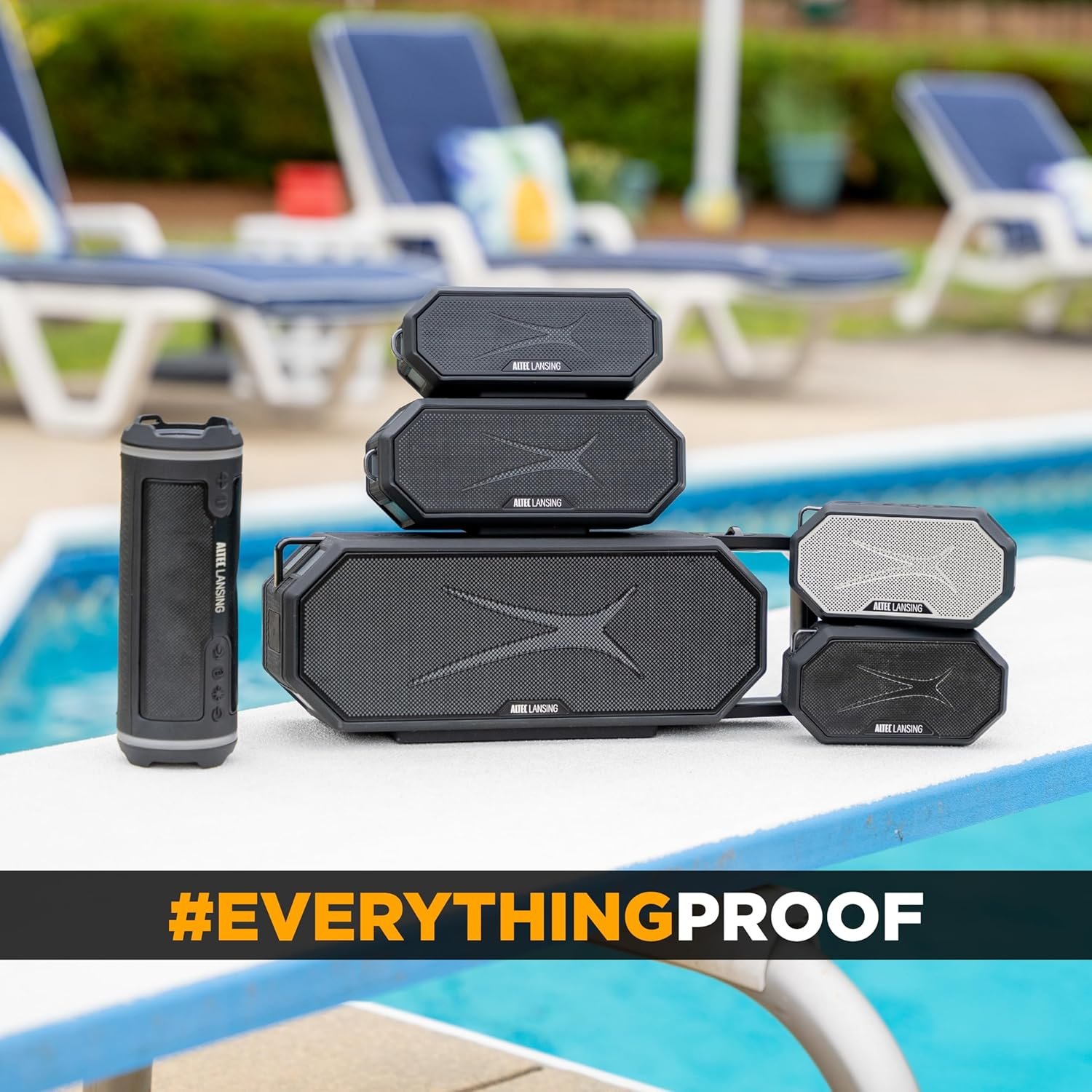 Altec Lansing Portable Bluetooth Speaker HYDRAMINI 2.0, IP67 Waterproof, Portable Speaker, 12h Playtime, Wireless Pairing, USB-C Quick Charge, Magnetic Bluetooth Speaker, Voice Assistant Integration - Image 4