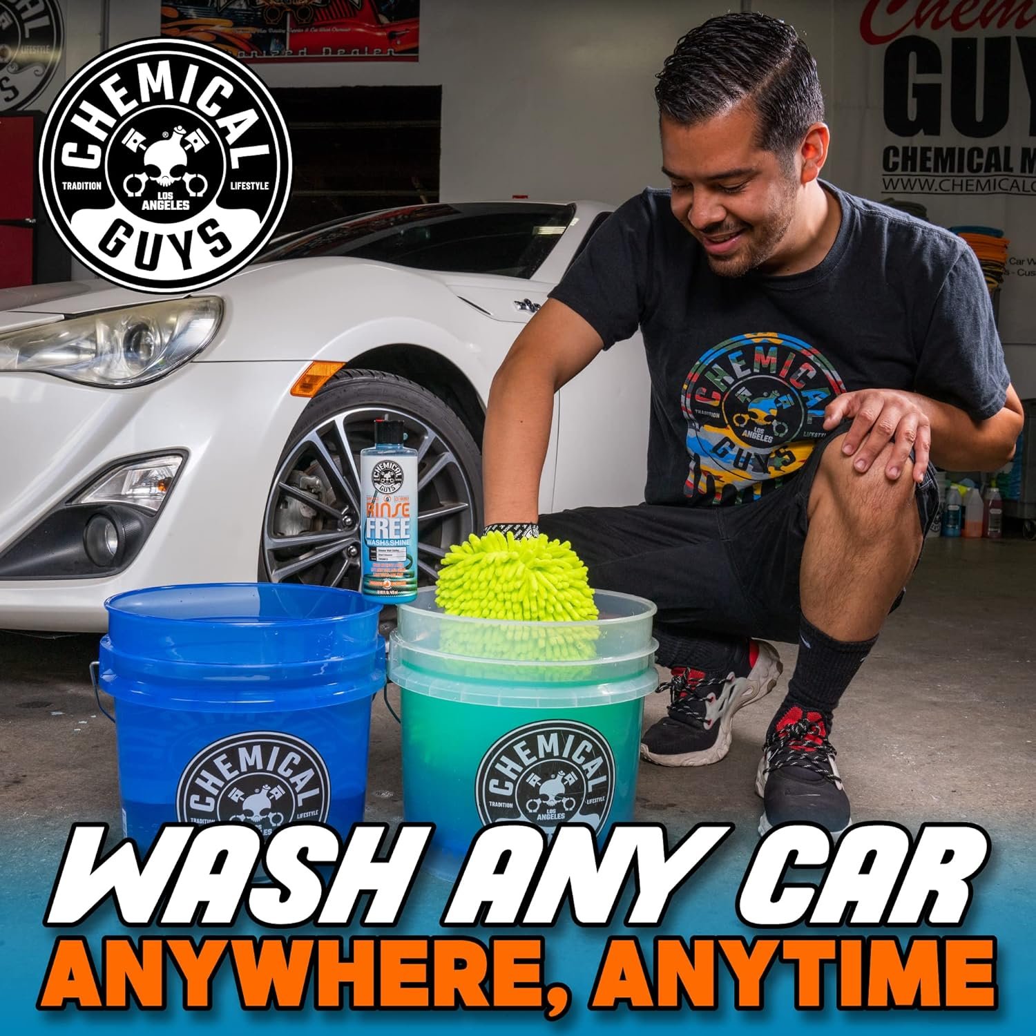 Chemical Guys CWS88864 Rinse-Free Car Wash & Shine Rinseless Soap (Use with Bucket), Safe for Cars, Trucks, SUVs, Motorcycles, RVs & More 64 fl oz (Half Gallon) - Image 8