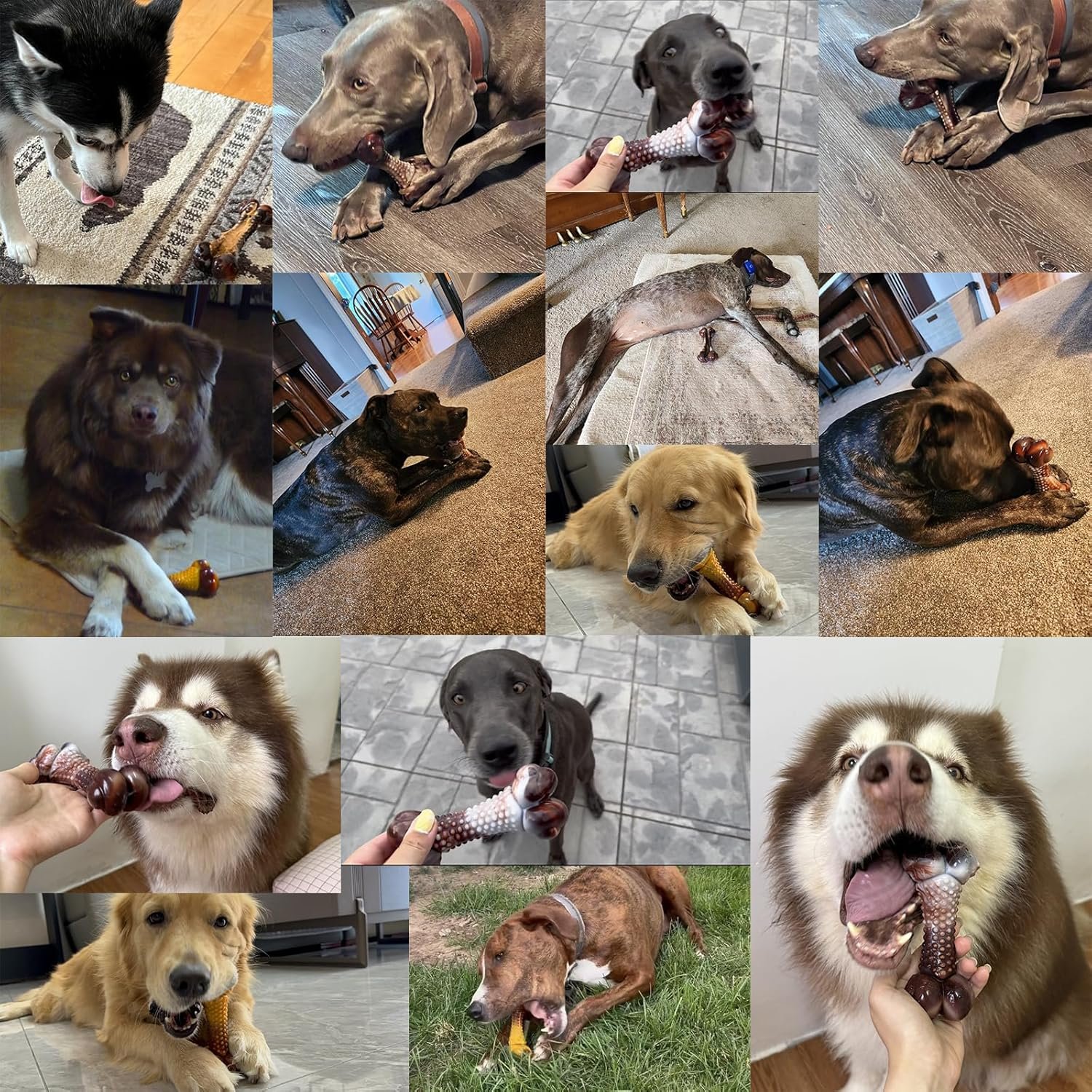 Dog Chew Toys for Aggressive Chewers Indestructible Dog Toys for Large Dogs Medium Small Breed, Tough Nylon Interactive Durable Chew Toy for Dog Teething Bacon Flavor, Best Gift&Keep Them Busy - Image 8