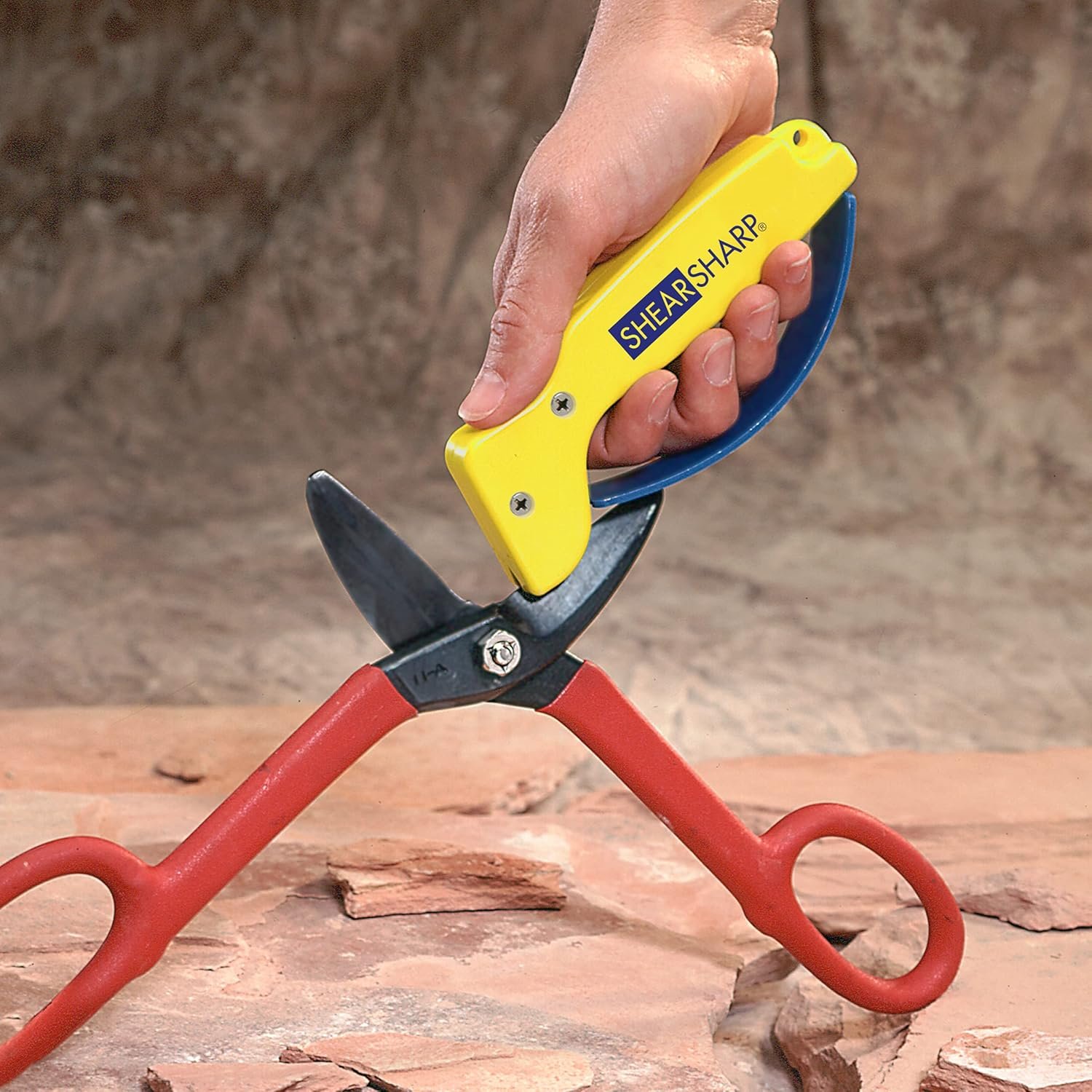 AccuSharp ShearSharp Scissors Sharpener, Diamond-Honed Tungsten Carbide Blade Sharpening Tool for Scissors, Garden Shears, Kitchen Shears, Hedge Clippers, Yellow - Image 5