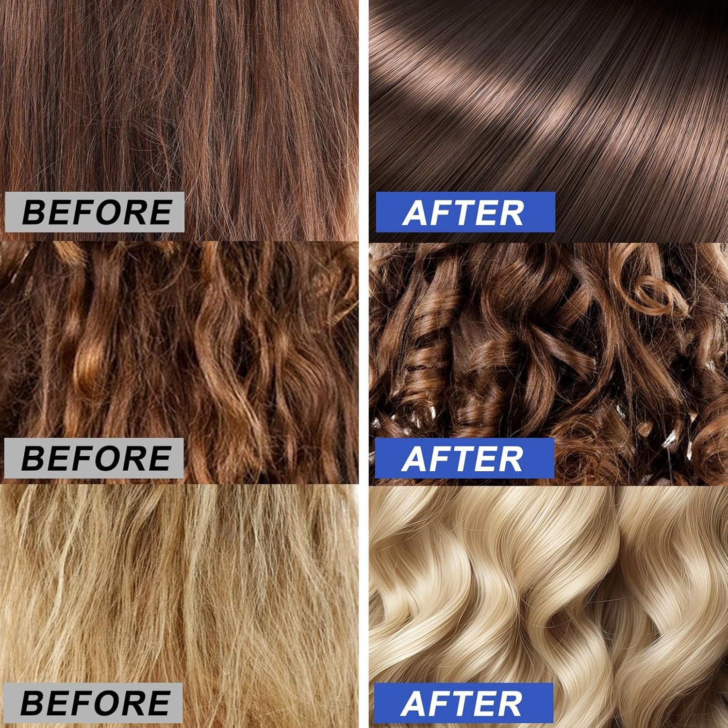 Hair Oil Capluse for Frizzy & Dry Hair, Keratin Styling with Argan, Jojoba & Avocado Oils - No Rinse Serum with Vitamin A C E and Pro B5 - Image 5