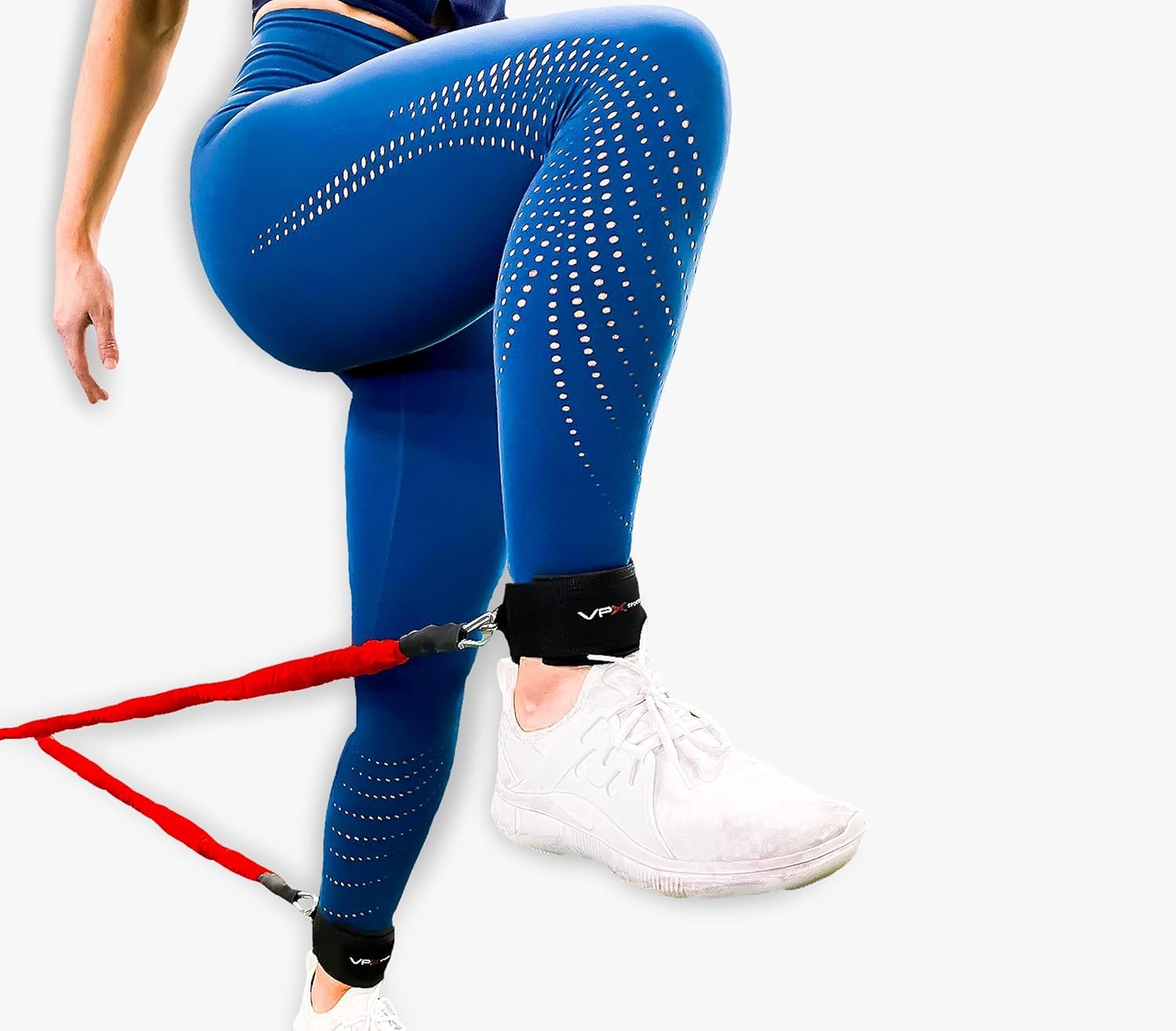 VPX Ankle Wrist Straps For Cable Machines & Resistance Bands | Adjustable Padded Neoprene Heavy Duty Rings | Exercise Cuff Attachment | Home, Gym, Fitness, Hips, Glute, Legs, Arms, Abs, Men, & Women - Image 9