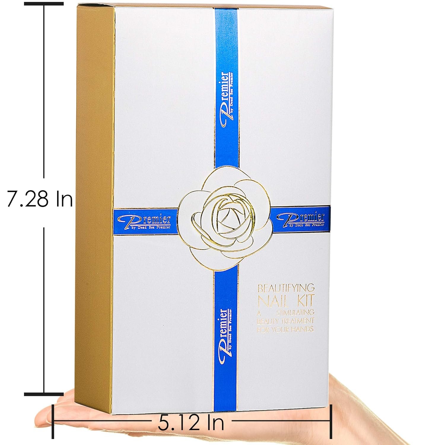 Dead Sea Premier Beautifying Nail Kit Milk and Honey - Salon Quality Manicure, hand & Body Lotion, Cuticle Oil, Nail File, 3 step Buffing Block - Image 5