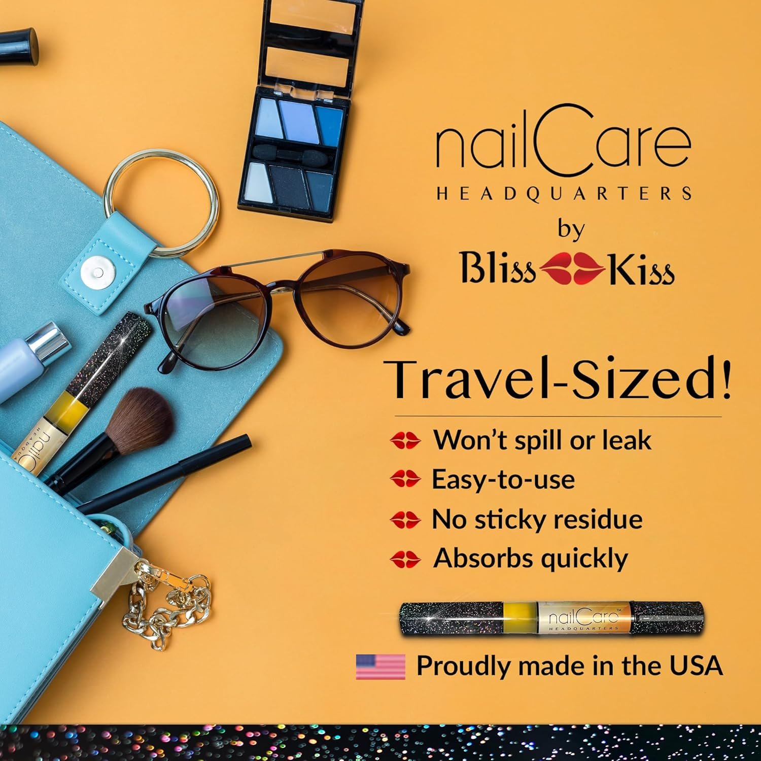 Cuticle Oil Pen for Nails - Nail Strengthener & Growth Serum for Damaged Nails, Hangnails w/Jojoba cuticle oil—Milk & Honey Fragrance - Holographic Glitter Pens 4-Pack (Milk and Honey) - Image 8