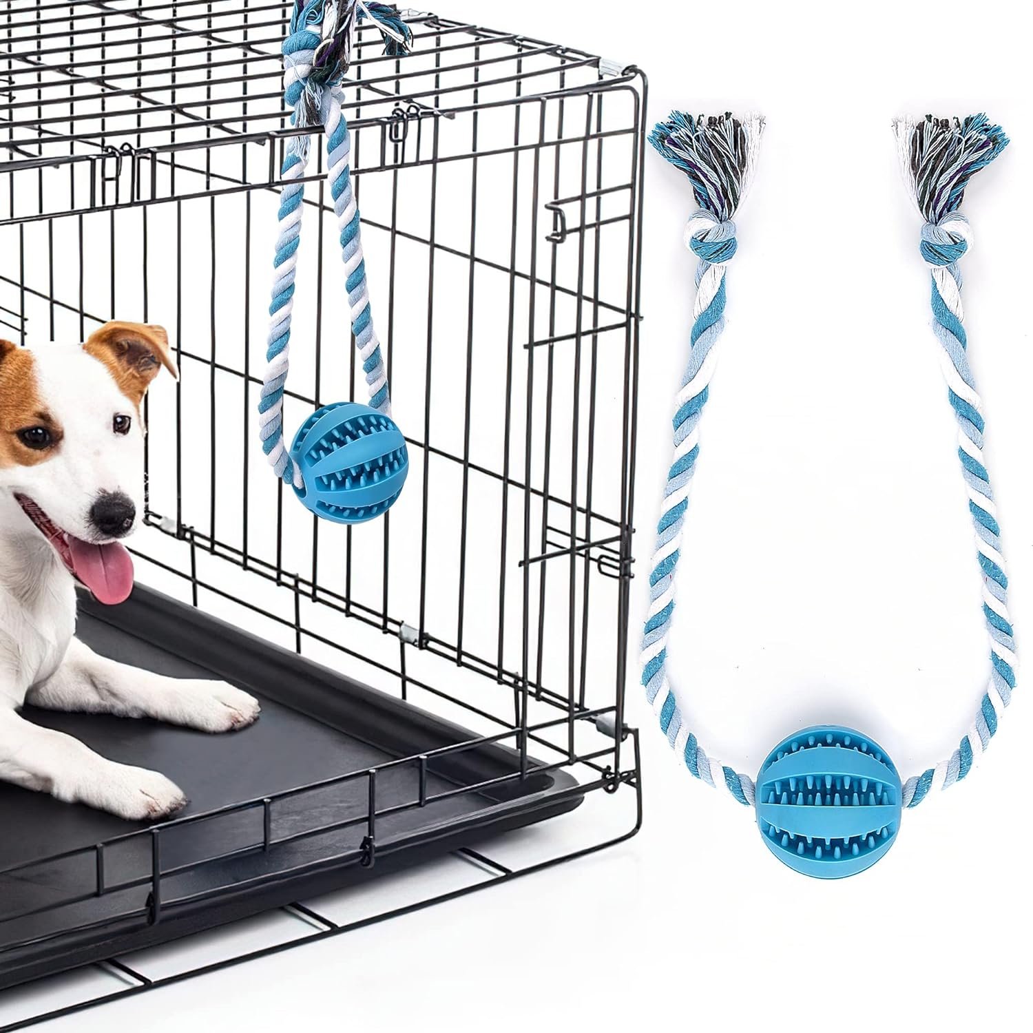 Interactive Dog Toys, Crate Training Aids for Puppies, Reduce Stress Anxiety Peanut Butter Dog Food Treat Dispenser Toys - Image 2