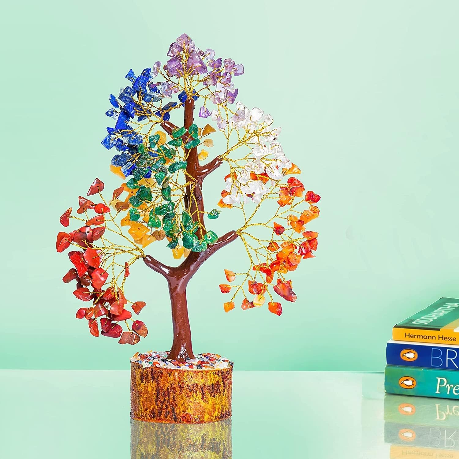 Chakra Tree - 7 Chakra Tree- Chakra Decor - Tree of Life Chakra Stones - Meditation Decor - Gemstone Tree - Crystals and Gemstones - Crystal Tree for Positive Energy - Crystal Decorations for Home - Image 5