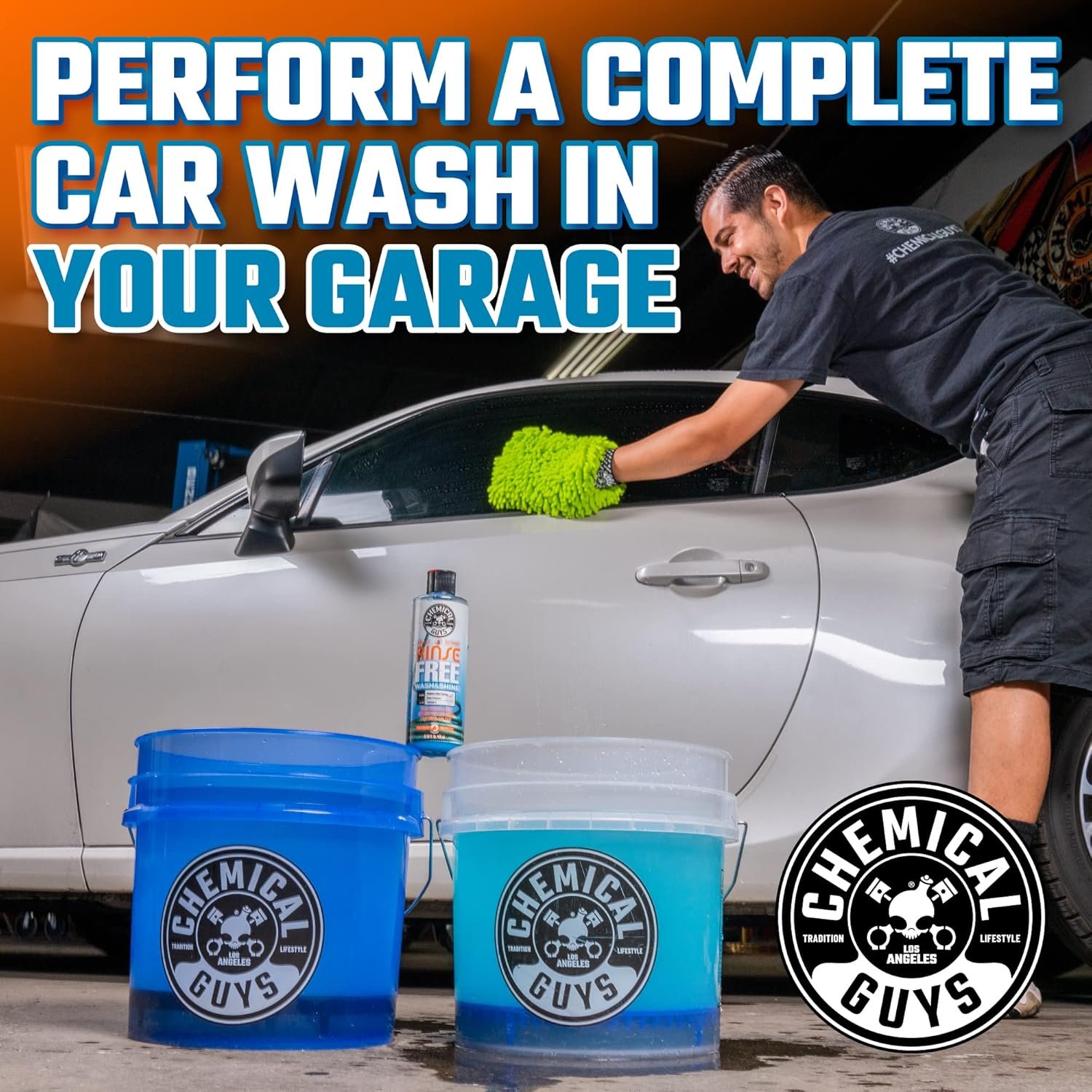 Chemical Guys CWS88864 Rinse-Free Car Wash & Shine Rinseless Soap (Use with Bucket), Safe for Cars, Trucks, SUVs, Motorcycles, RVs & More 64 fl oz (Half Gallon) - Image 5