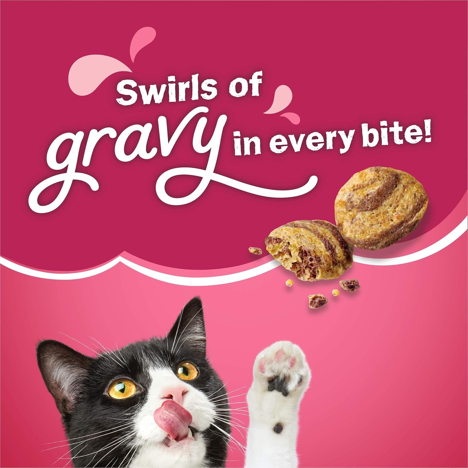 Purina Friskies Dry Cat Food, Gravy Swirlers - 3.15 lb. Bag - Image 5