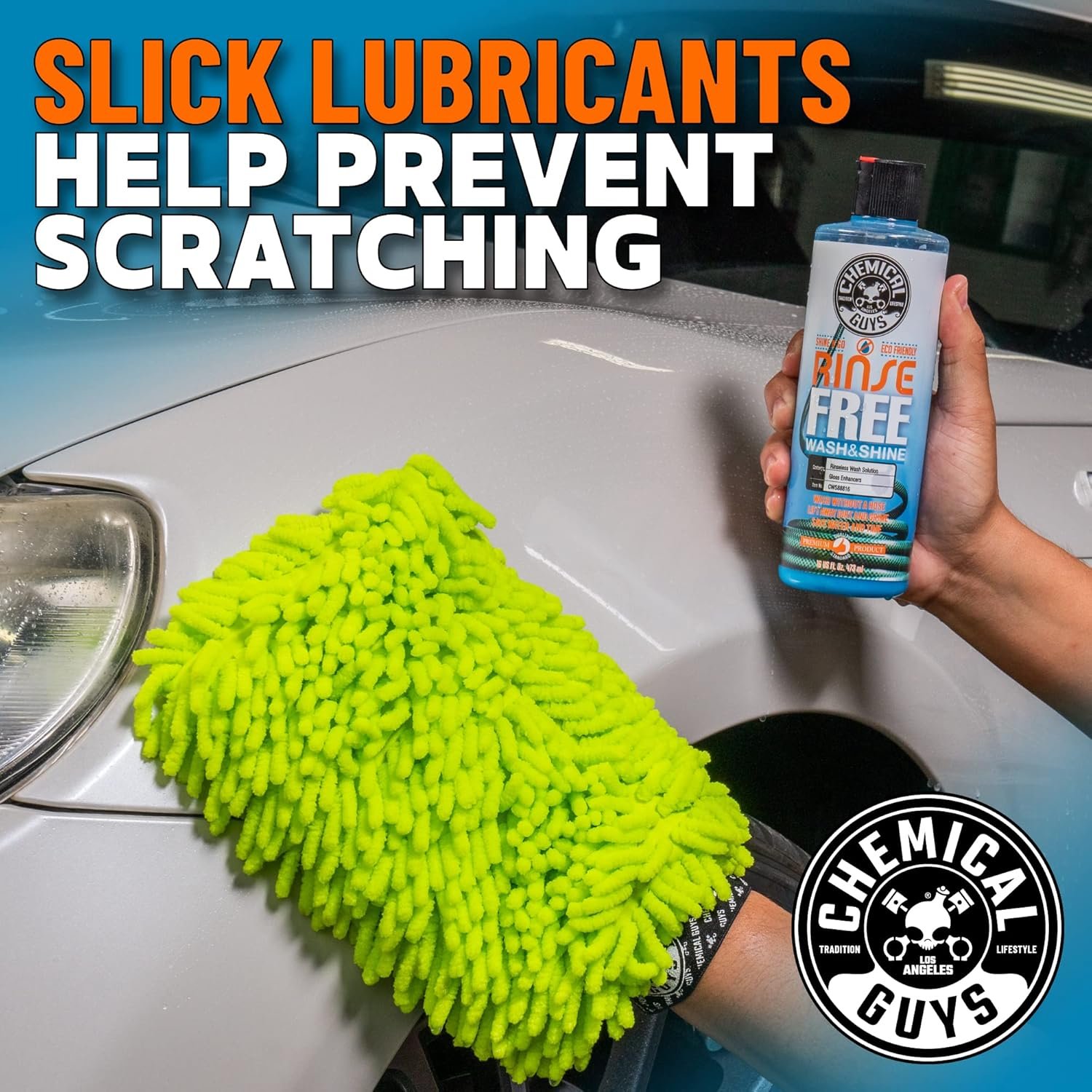 Chemical Guys CWS88864 Rinse-Free Car Wash & Shine Rinseless Soap (Use with Bucket), Safe for Cars, Trucks, SUVs, Motorcycles, RVs & More 64 fl oz (Half Gallon) - Image 4