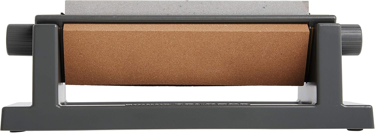 Smith’s TRI6 Arkansas Tri-Hone Stone Sharpening System Grey 6” Fine, Medium, & Coarse Stones 3-Way Honing Nonslip Rubber Feet Restore Tools, Hunting, Kitchen, Fishing & Pocket Knives - Image 5