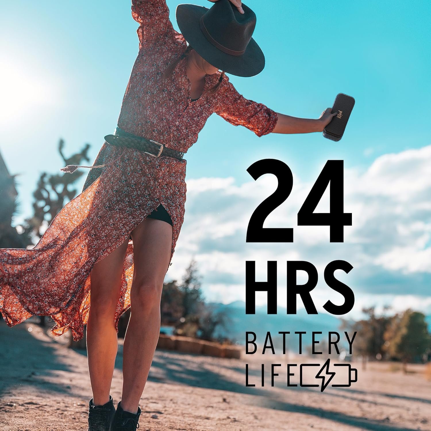 The Klipsch Nashville Portable Bluetooth Speaker with a 2.25" full range drivers for 360 degree audio, IP67 dust and waterproof rating, 24 hours of playtime for a premium live concert experience - Image 3