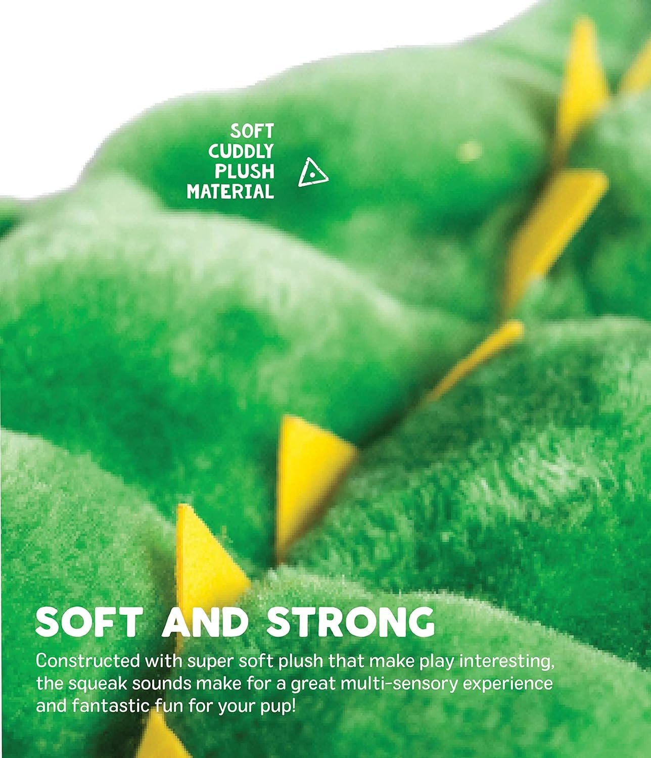 Outward Hound Squeaker Matz Plush Gator Dog Toy, XXL - Image 5