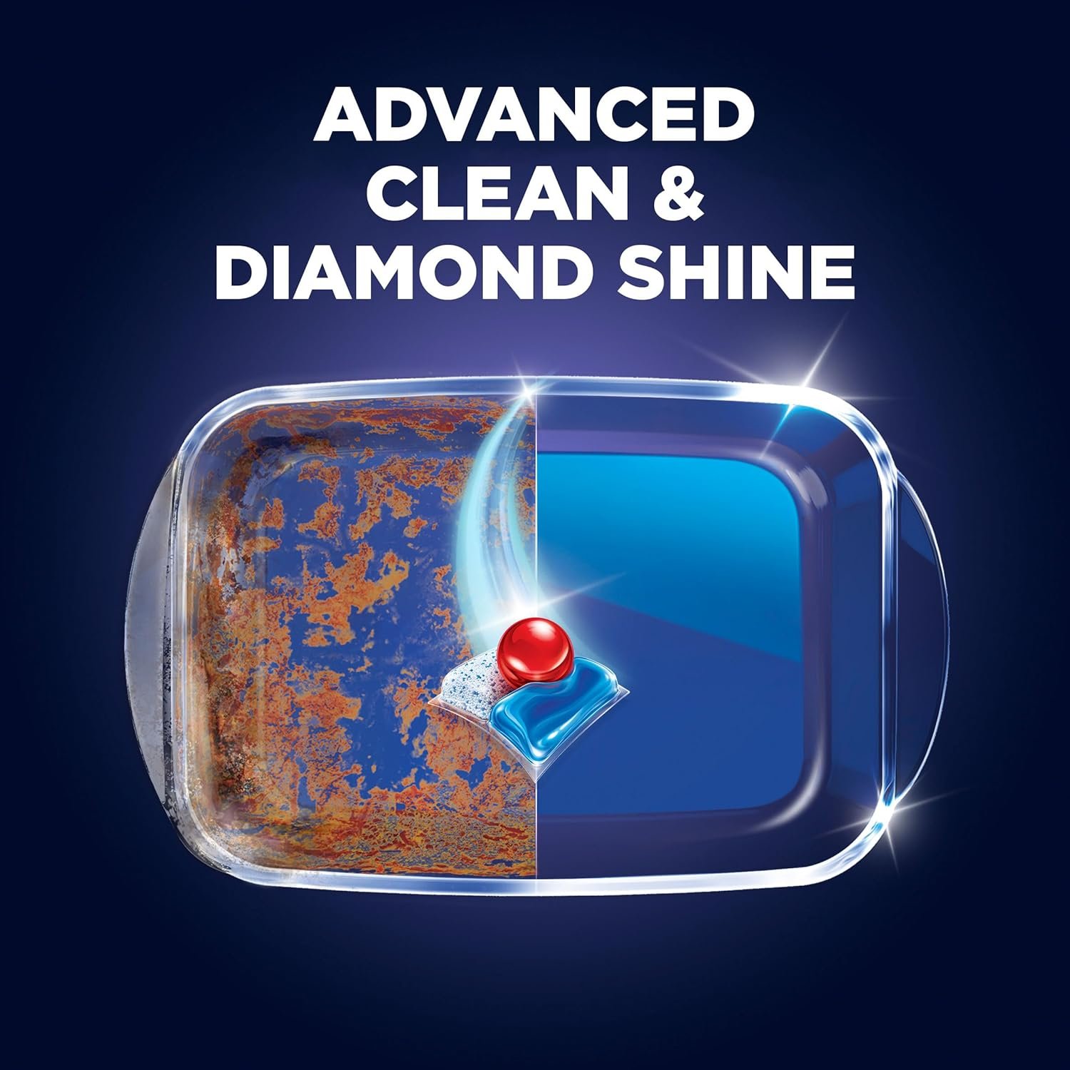 FINISH Quantum Infinity Shine, Dishwasher Pods, Dishwasher Detergent Liquid, Dishwasher Soap, Advanced Clean & Shine, 70ct Dishwasher Tablets - Image 3