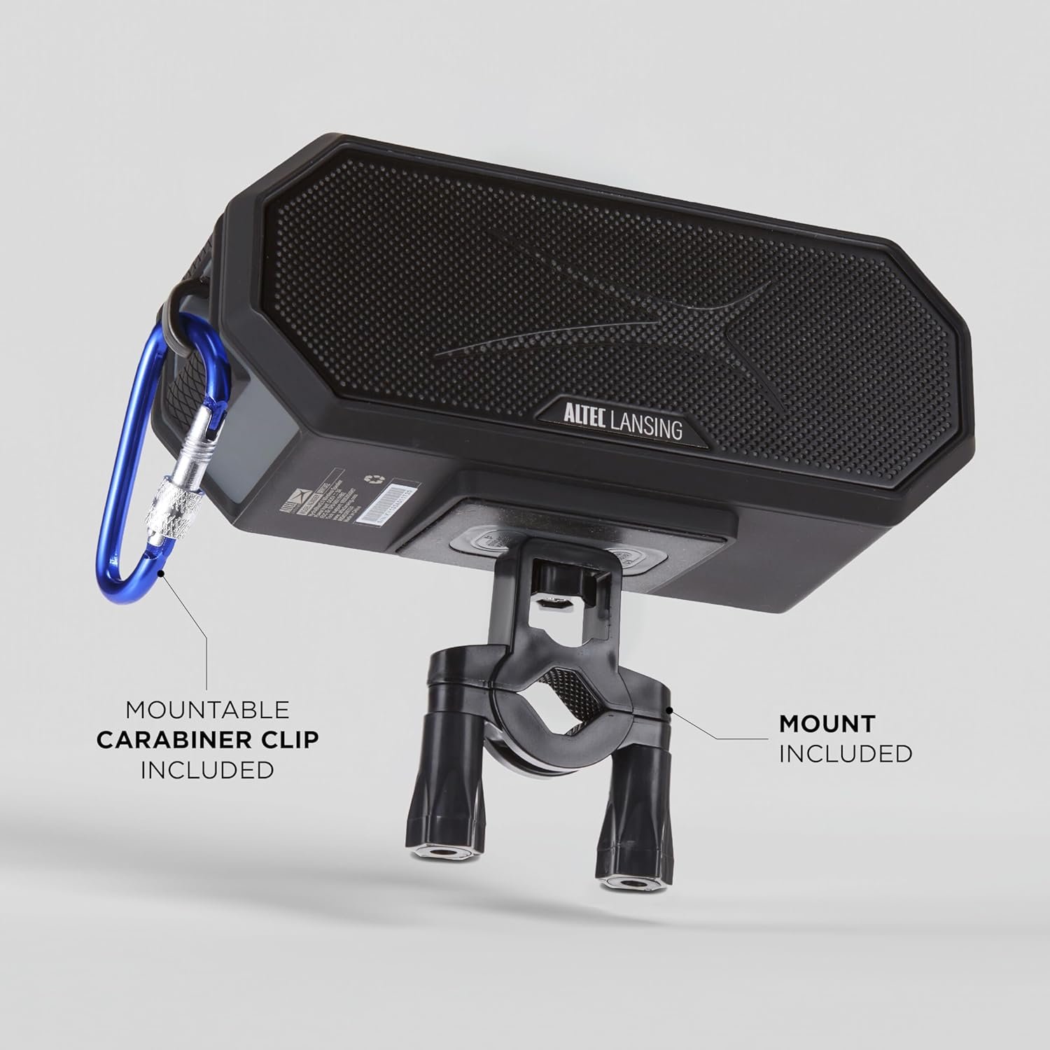 Altec Lansing Loud Portable Speakers Bluetooth Wireless Waterproof - MultiColor LED, 20 Hour Playtime, Mount Included | HydraBLAST 2.0 Magnetic Bluetooth Speaker for Travel, Home and Outdoor Adventure - Image 10