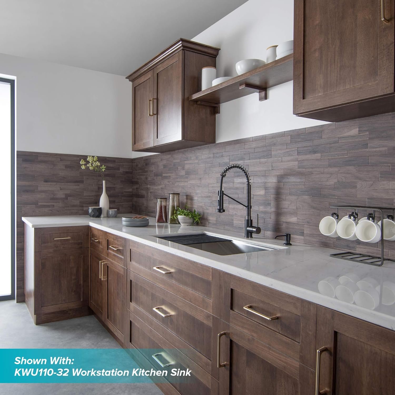 KRAUS Bolden Commercial Style 2-Function Single Handle Pull Down Kitchen Faucet in Matte Black/Black Stainless, KPF-1610MBSB (Pack of 1) - Image 10