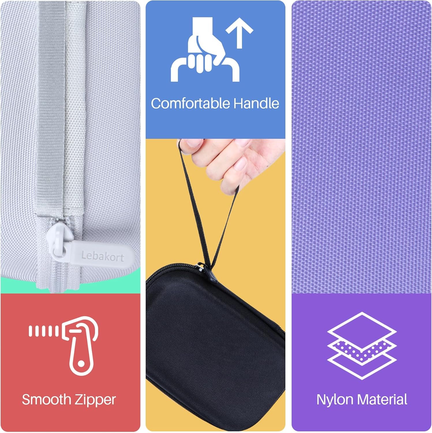 Hard Case Compatible with JBL Clip 5 Clip 4 Portable Bluetooth Speaker (Black Case) - Image 6