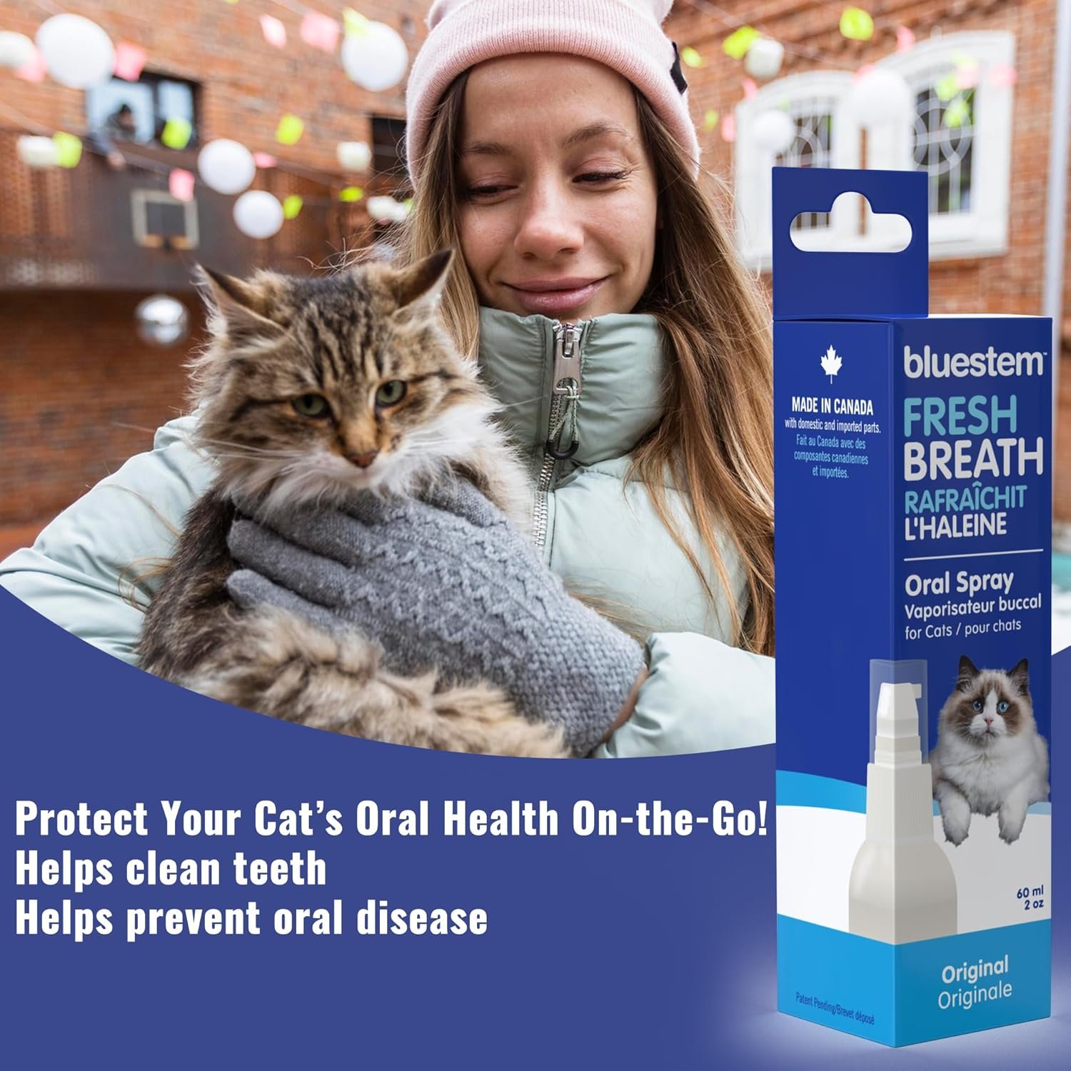 Cat Oral Spray Breath Freshener: Pet Dental Teeth and Mouth Cleaning Spray That Treats All Cats Bad Breath Smell When Breathing. Tooth Tartar, Plaque Cleaner Remedy. Small Mint Flavor Remover for Pets - Image 8