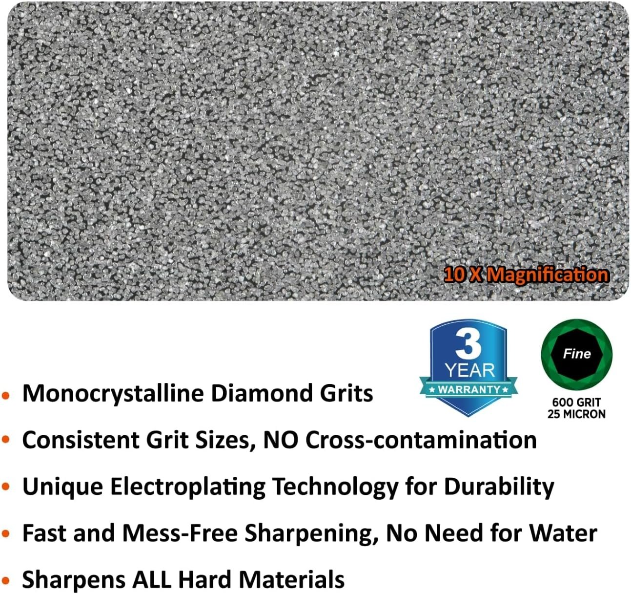 SHARPAL 178N 3-In-1 Blade Sharpener | 4-Inch 600 Grit Diamond Sharpening Rod | Sharpen All Knife and Tool with Straight Edge, Serration & Hooks | Pocket Knife Sharpener | Durable Aluminum Handle - Image 4