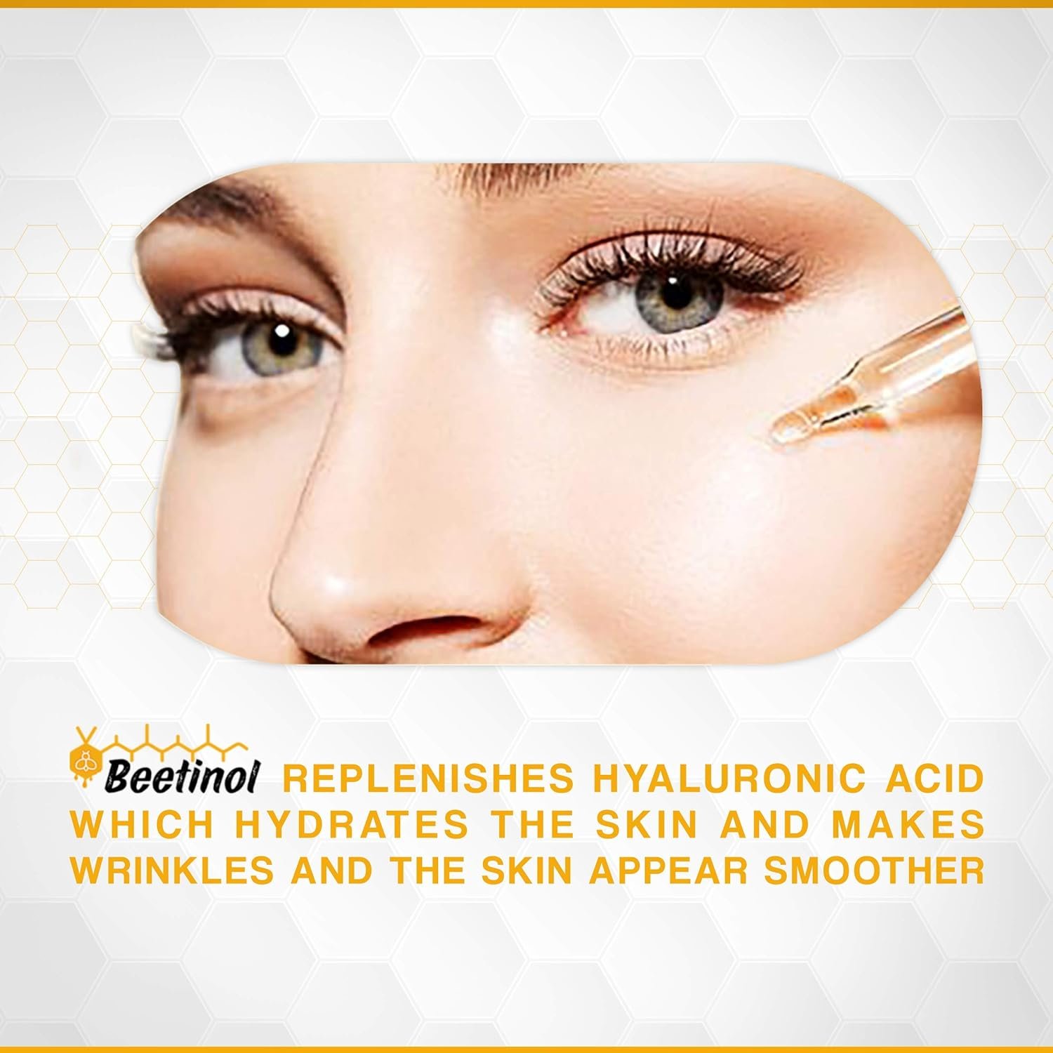 All in one, Complete - Night and Day/Eye and Face Serum with: Bee Venom, Retinol, Peptide Complex, Hyaluronic Acid, Vitamin C, and K for; Wrinkles, Fine lines, Skin firming, Dark circle, & Puffiness - Image 6