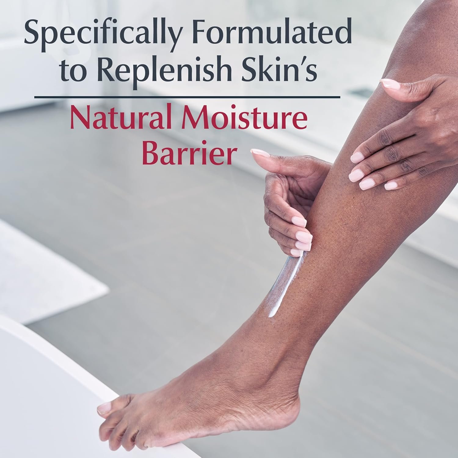 Eucerin Daily Hydration Body Lotion, Unscented Body Lotion for Sensitive Dry Skin, 16.9 Fl Oz Pump Bottles, 3 Pack - Image 6