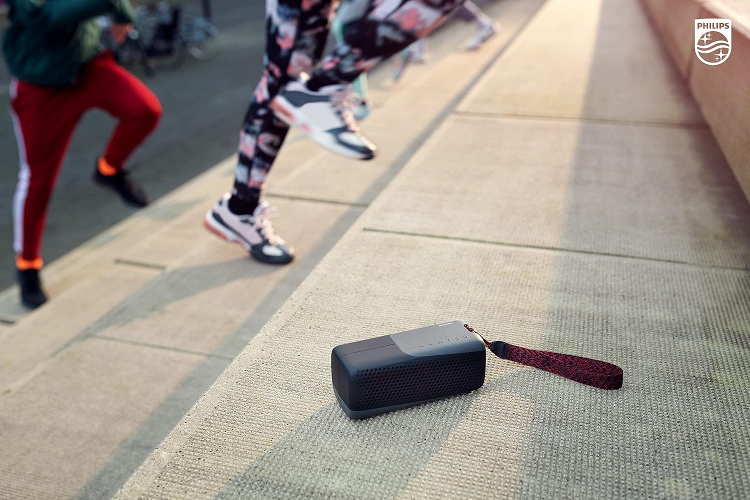 PHILIPS S4807 Outdoors Wireless Bluetooth Speaker with Stereo Pairing and Bluetooth Multipoint Connection, IP67 Waterproof, Gray - Image 6