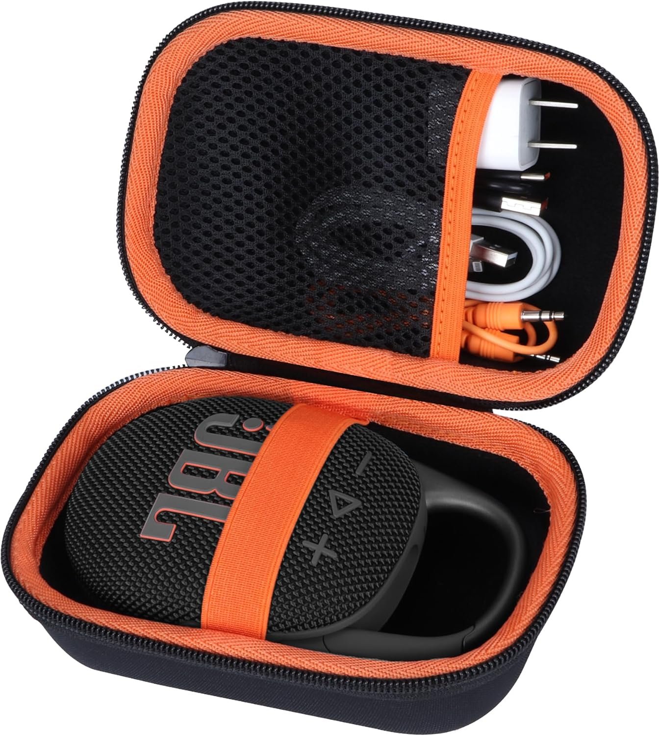 Hard Case Compatible with JBL Clip 5 Clip 4 Portable Bluetooth Speaker (Black Case) - Image 3
