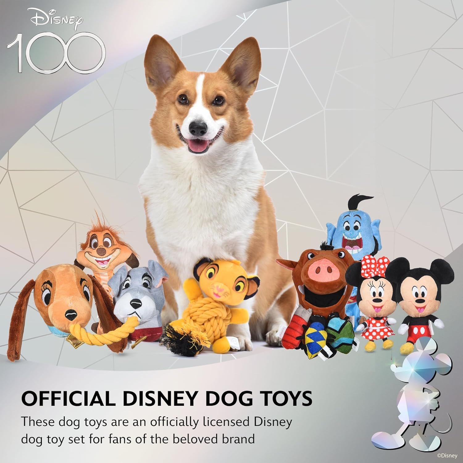 Minnie Mouse Plush Squeaky Dog Toy 6in | Disney Dog Toys | Plush Squeaker Toy for Dogs Inspired by Minnie Mouse, Disney Mickey and Friends - Image 7