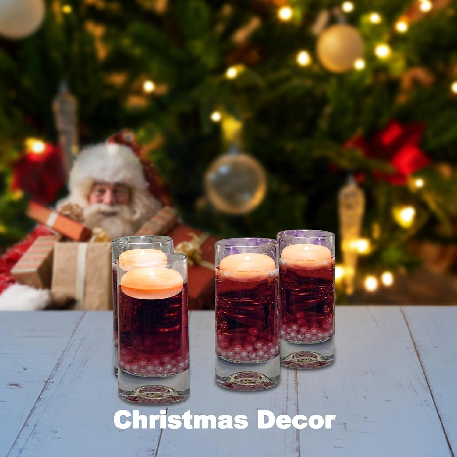 Aignis Flameless LED Floating Candles, 3 Inch White Battery Operated Candles Tealights 24 Pack for Pool/Bathtub/Hot Bath/Wedding Centerpiece Decor - Image 5