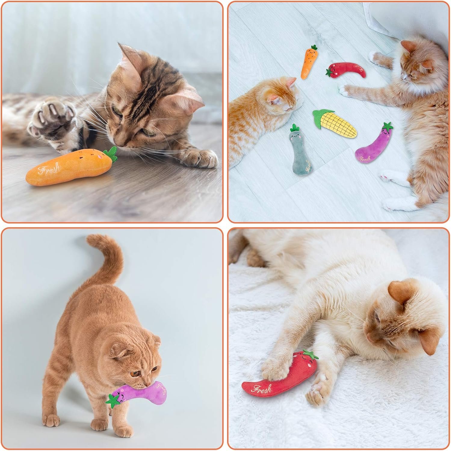 Catnip Toys, Cat Toys, Catnip Toys for Cats, Cat Toys with Catnip, Cat Toys for Indoor Cats, Interactive Cat Toy, Cat Chew Toy, Cat Pillow Toys, Cat Toys for Kittens Kitty - Image 5