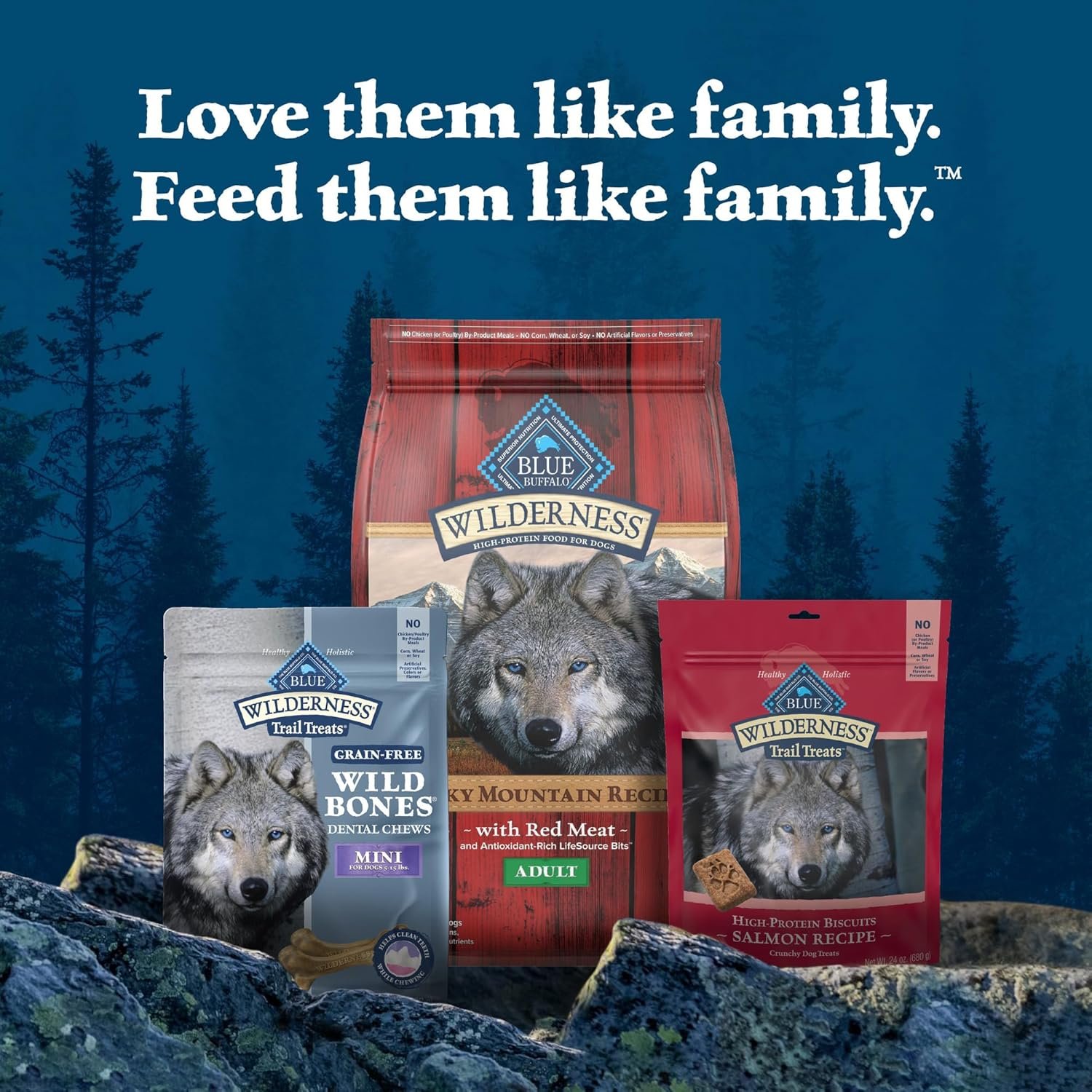 Blue Buffalo Wilderness Wild Bones Grain-Free Dental Chews Dog Treats, Mini, 10-oz Bag - Image 10