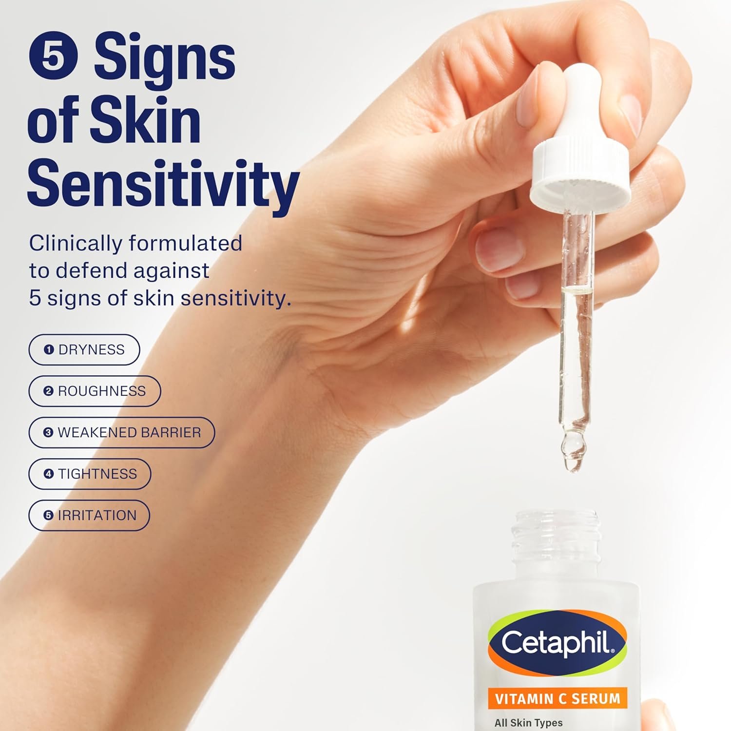 Cetaphil Vitamin C Serum, Visibly Reduces Look of Dark Spots and Hyperpigmentation, Formulated with Niacinamide, Designed for Sensitive Skin, Fragrance Free, Dermatologist Tested, 1oz - Image 11