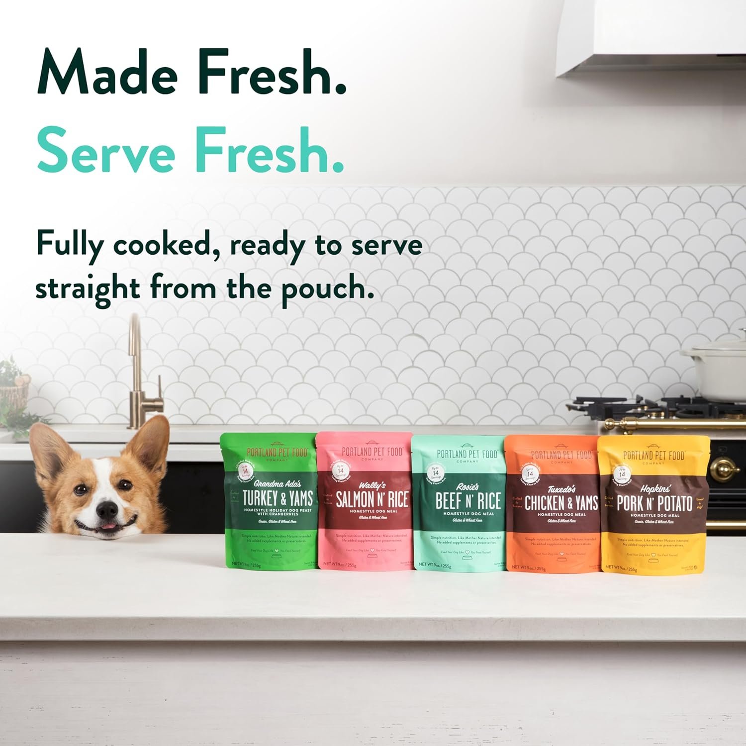 Portland Pet Food Company Mixed Wet Dog Food Pouches Variety Pack - Human-Grade, Gluten-Free Dog Food Toppers and Meals for Small and Large Breeds - Fresh Dog Food Made in the USA - 5-Multipack - Image 6